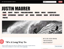 Tablet Screenshot of justin-maurer.com